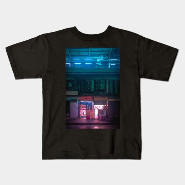 Neo Tokyo - Hidden bar Kids T-Shirt by TokyoLuv